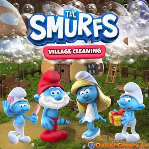 The Smurfs Village Cleaning .